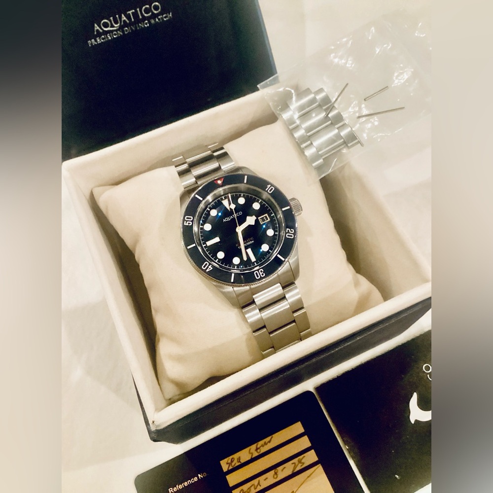 Aquatico Sea Star V2 Automatic 42mm Black Dial 300m Dive Watch - Picture 16 of 16